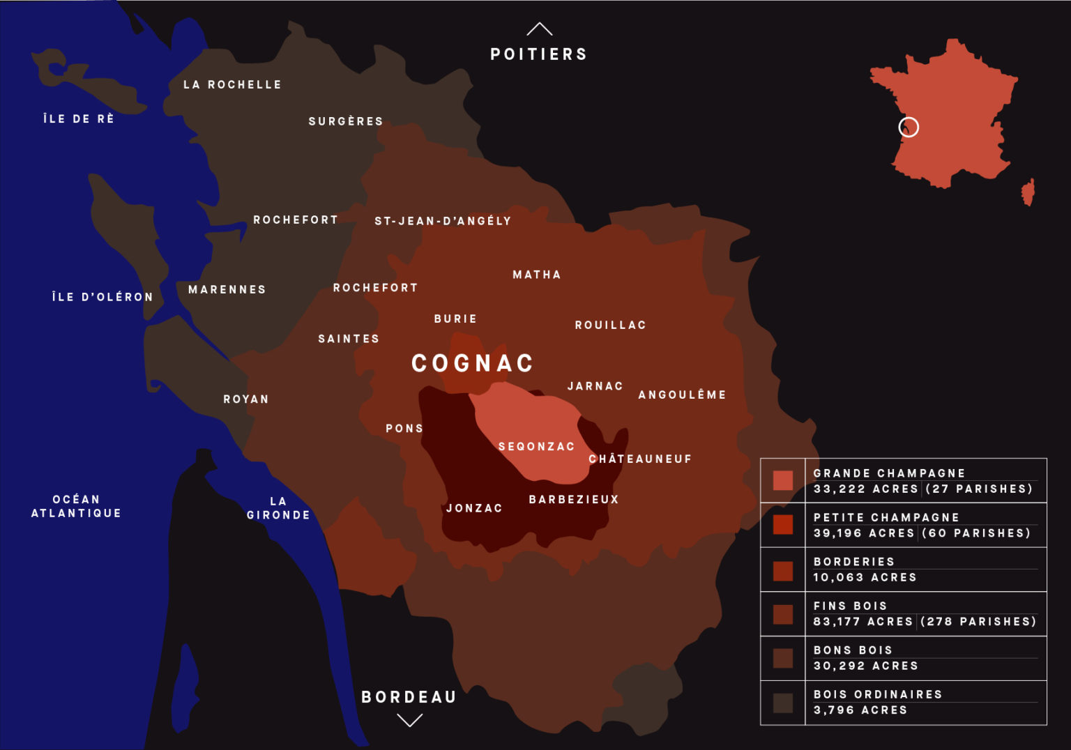 cognac map
